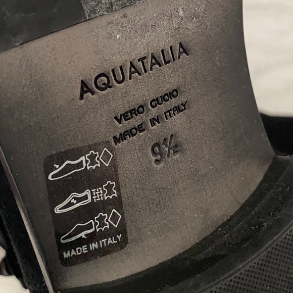 Aquatalia Giada Waterproof Black Tall Riding Boots - Picture 11 of 12